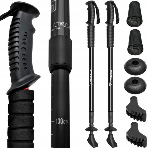Kijki do Nordic Walking Kije Trekkingowe do Chodzenia Zestaw x 2 Regulowane