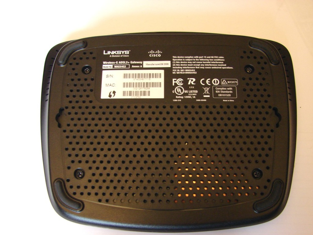 Купить Модем Linksys ADSL2+ WAG54g2: отзывы, фото, характеристики в интерне-магазине Aredi.ru