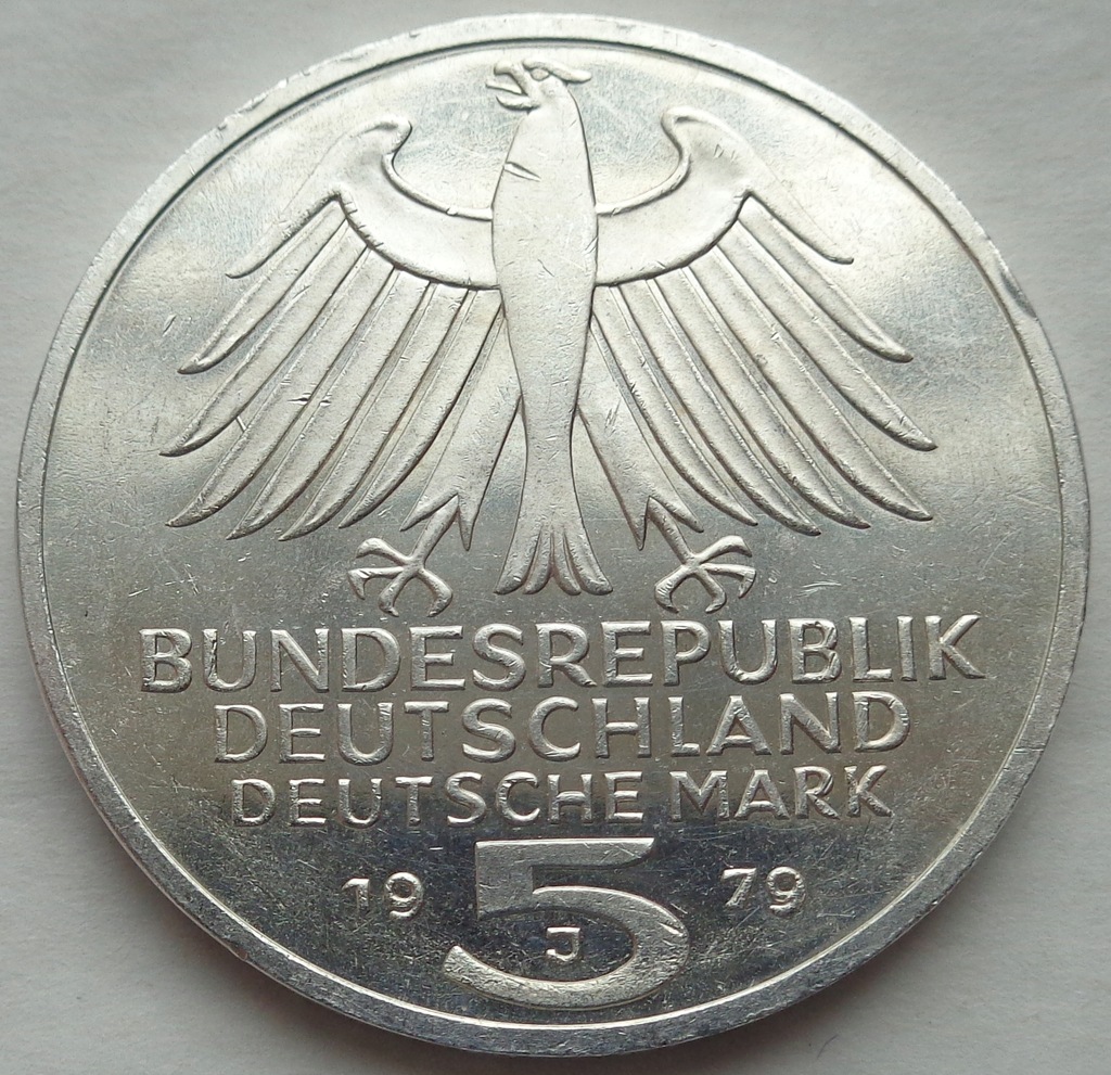 Купить Германия — 5 марок — 1979 г. J — серебро / K-W: отзывы, фото, характеристики в интерне-магазине Aredi.ru