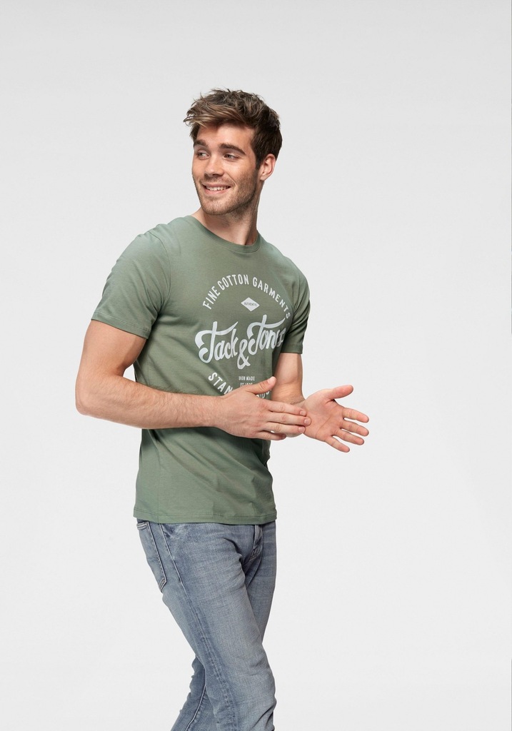 RT2753 JACK&JONES BAWEŁNIANY T-SHIRT MĘSKI L