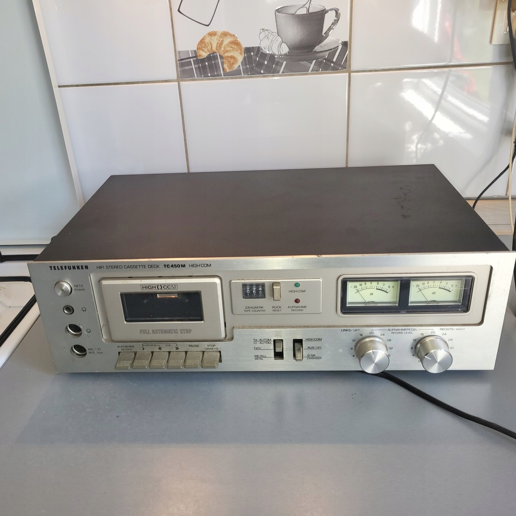 TELEFUNKEN TC 450M MAGNETOFON KASETOWY VINTAGE PRL