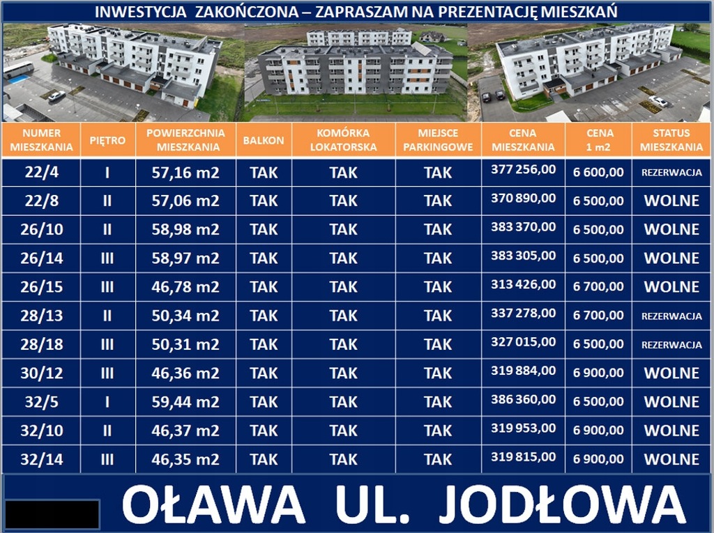 Mieszkanie, Oława, Oławski (pow.), 46 m²
