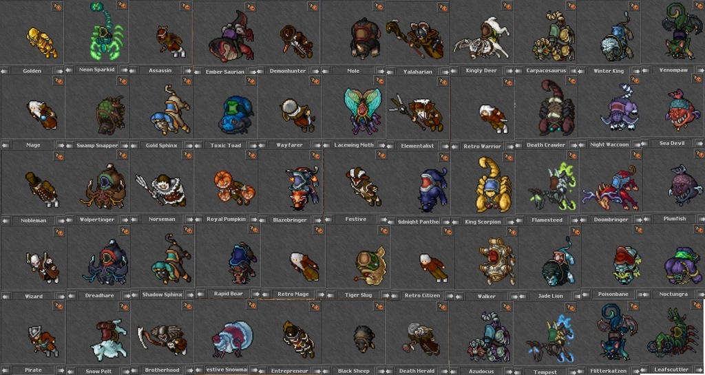 Tibia ots gunzodus.net 540ED+ golden outfit!