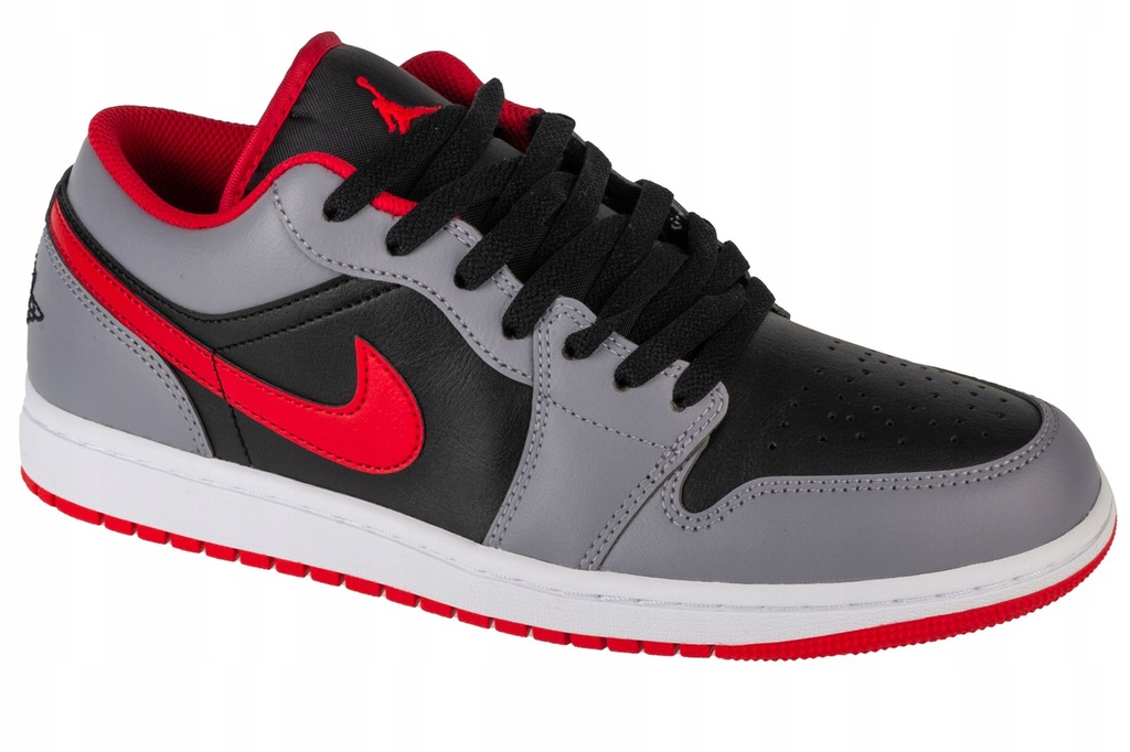 Jordan AIR 1 LOW -44,5- Buty Sneakersy Męskie Skórzane Czarny