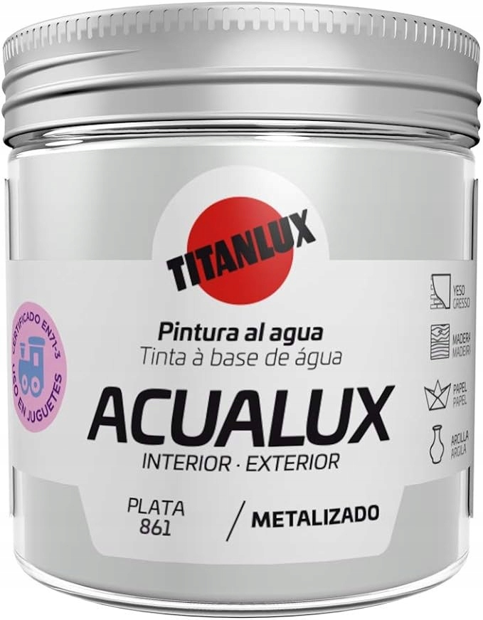 TITANLUX FARBA AKRYLOWA METALLIC SILVER 75 ml 99811