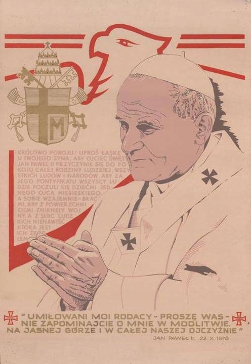 sitodruk 1979 Pielgrzymka Jana Pawła II