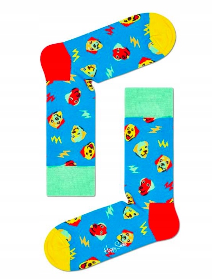 Happy Socks skarpetki SDOG01-6701 r.41-46 PSY Retr