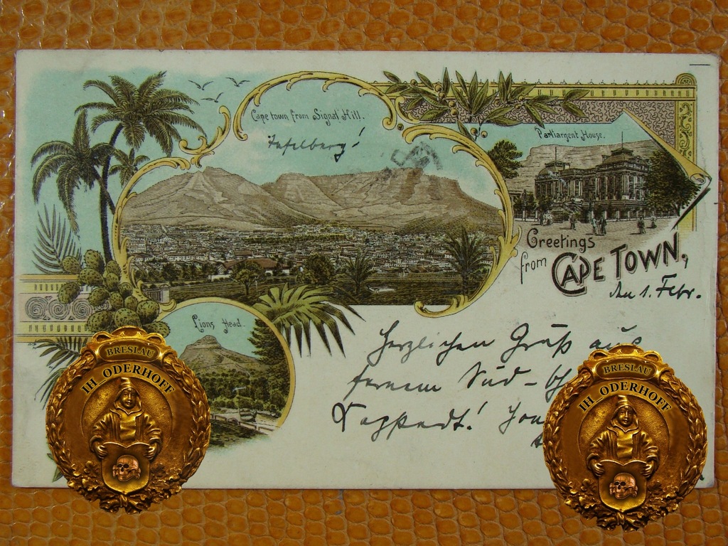 1899 Cape Town,Litho,Stan Słaby,Ex.M786