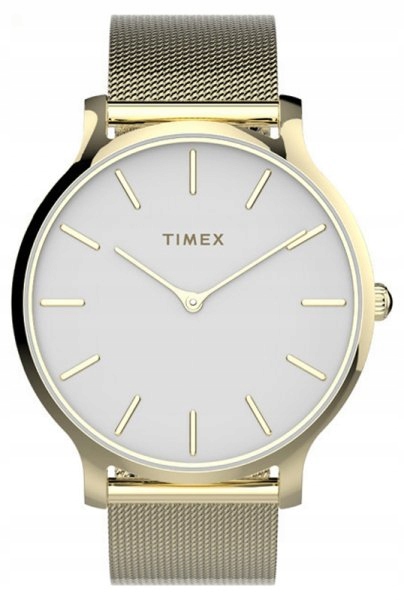 Zegarek damski TIMEX TW2T74100 Mesh 50m Złoty