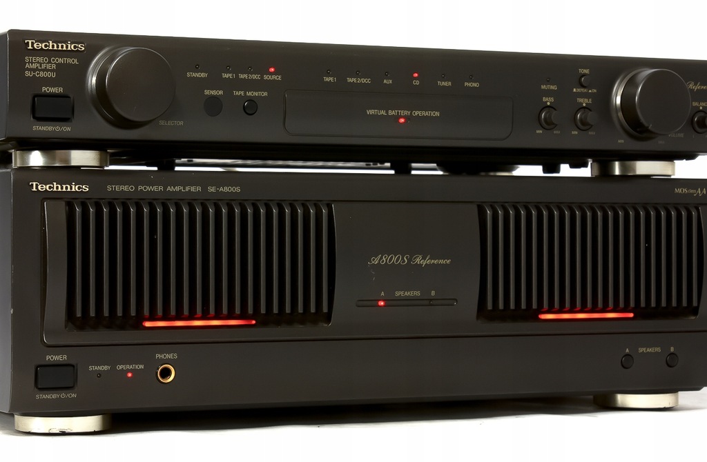 Przedwzmacniacz + Końcówka Mocy Technics SE-A900S + SU-C800U + Pilot JAPAN
