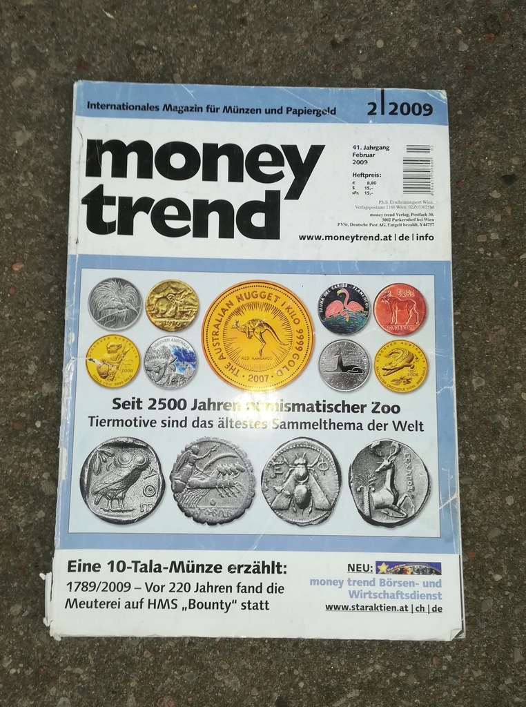 Money Trend nr 2/2009, katalog monet