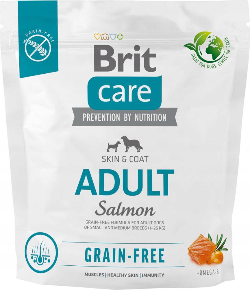 Brit Care Dog Adult Salmon Sucha karma dla psa z łososiem i ziemniakami 1kg