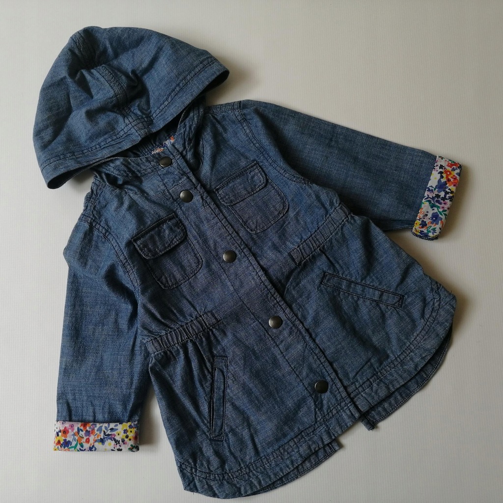 OLD NAVY cienka kurteczka DENIM PARKA 3L/98