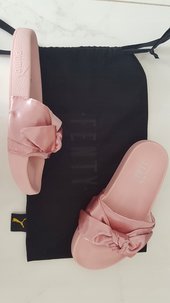 KLAPKI PUMA X RIHANNA FENTY BOW SLIDE PINK różowe