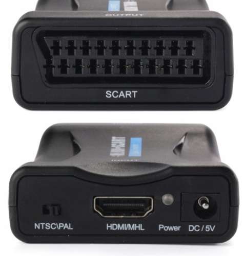 HDMI do SCART konwerter + kabel SCART