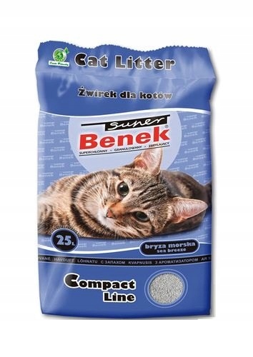 Super Benek Compact Żwir zapachowy Bryza Morska 25