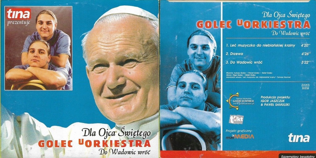 Golec uOrkiestra - Do Wadowic wróć dla Ojca Św. CD