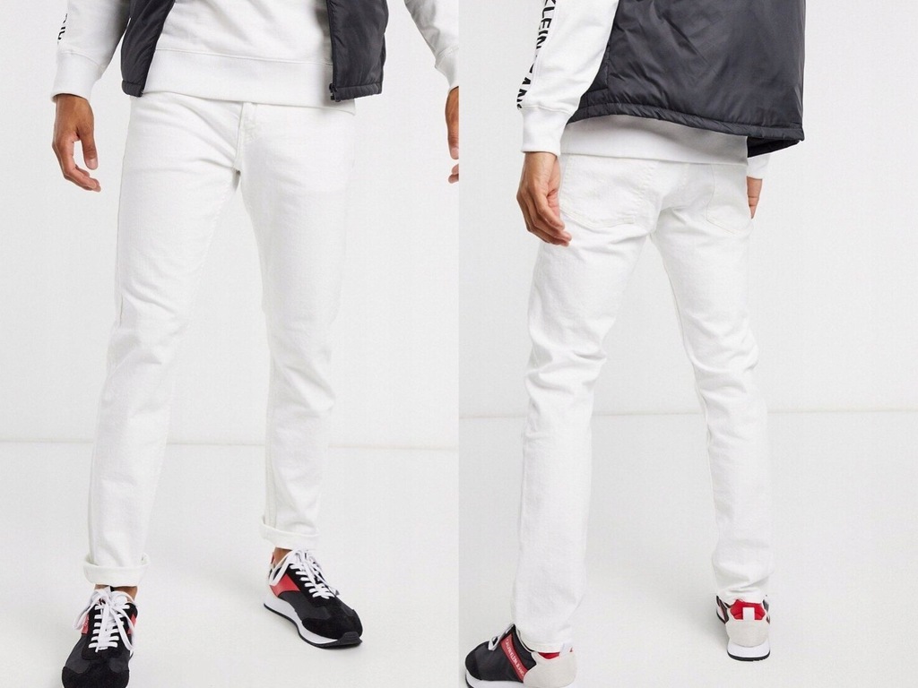 Calvin Klein Jeans 026 Białe jeansy skinny 32/32