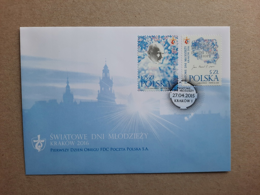 FDC Światowe Dni Młodzieży / 2015