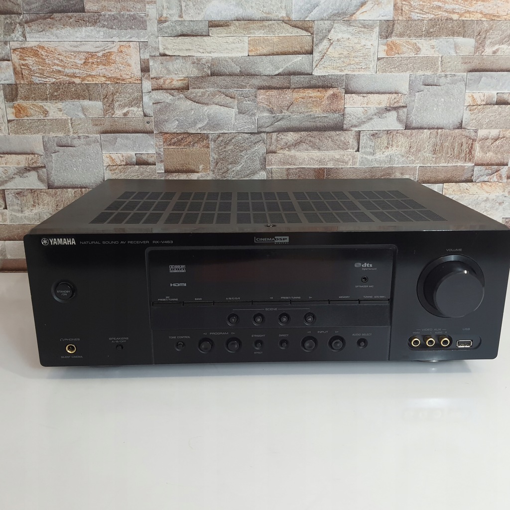 Amplituner Yamaha RXV463 5.1 czarny 11712352794 oficjalne archiwum