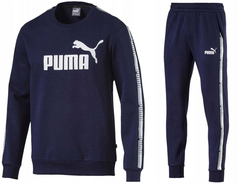 PUMA MĘSKI DRES SPORTOWY KOMPLET SPODNIE BLUZA M