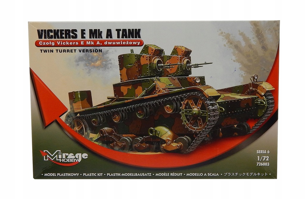 Купить A7083 Модельный комплект для танков VICKERS E Mk A-TANK: отзывы, фото, характеристики в интерне-магазине Aredi.ru
