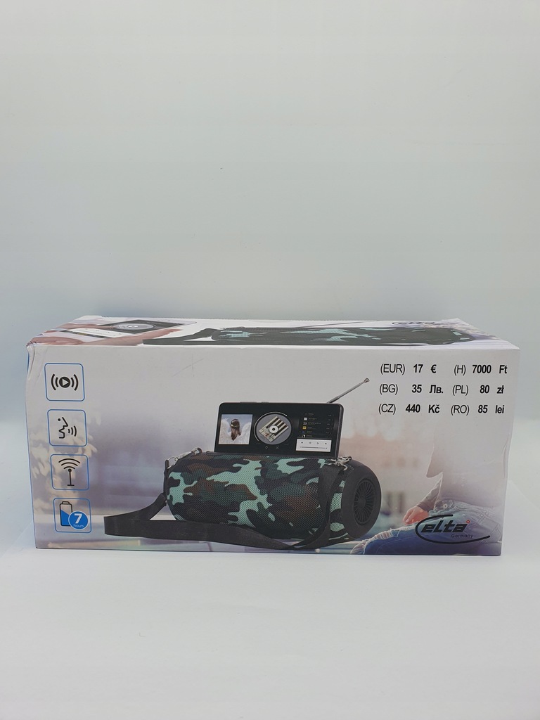 Głośnik przenośny Elta TD-SPK-BT-17-CM moro 2 W
