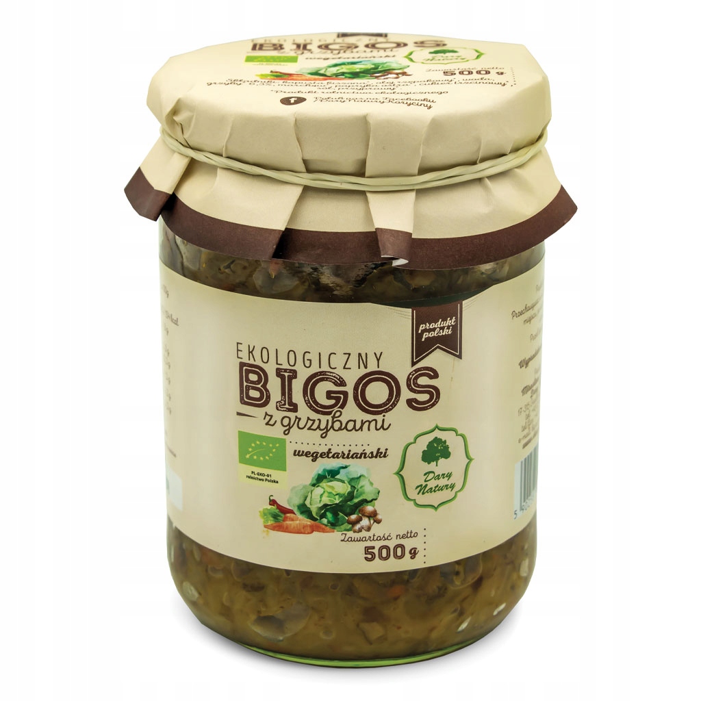 BIGOS WEGETARIAŃSKI Z GRZYBAMI BIO 500g DARY NATUR