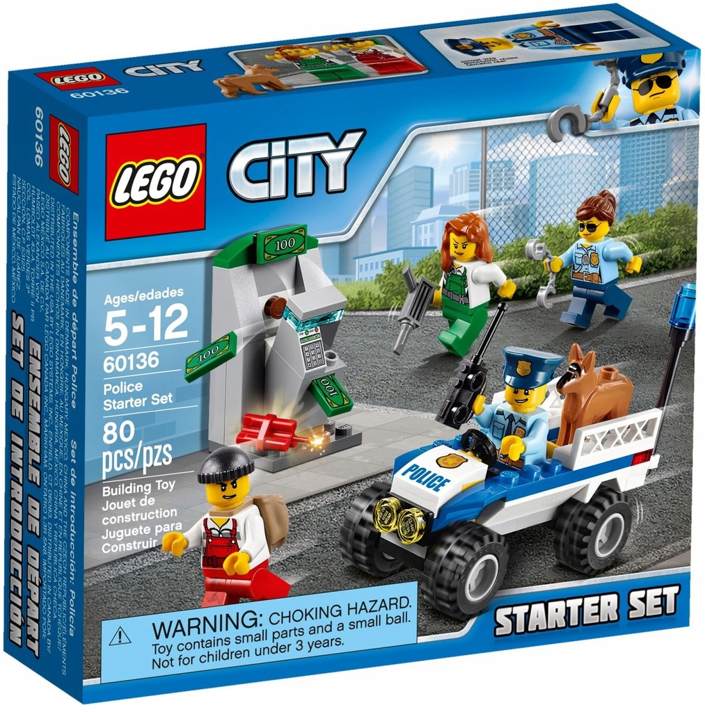 LEGO 60136 CITY POLICJA ZESTAW STARTOWY