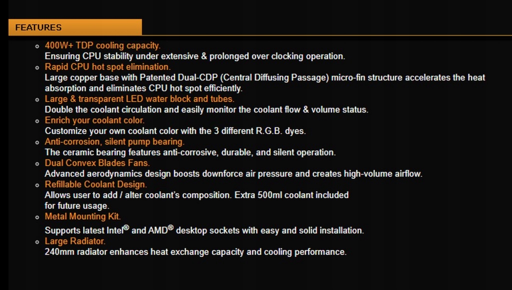 Купить Процессор Lepa EXllusion 240 AIO с жидкостным охлаждением мощностью до 400 Вт: отзывы, фото, характеристики в интерне-магазине Aredi.ru