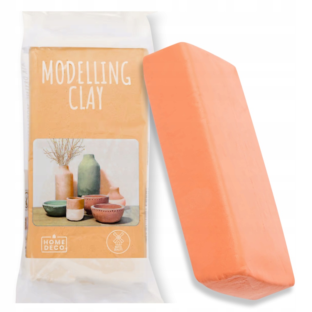 GLINA DO MODELOWANIA MASA SAMOUTWARDZALNA 0,5kg TERRACOTTA POMARAŃCZOWA