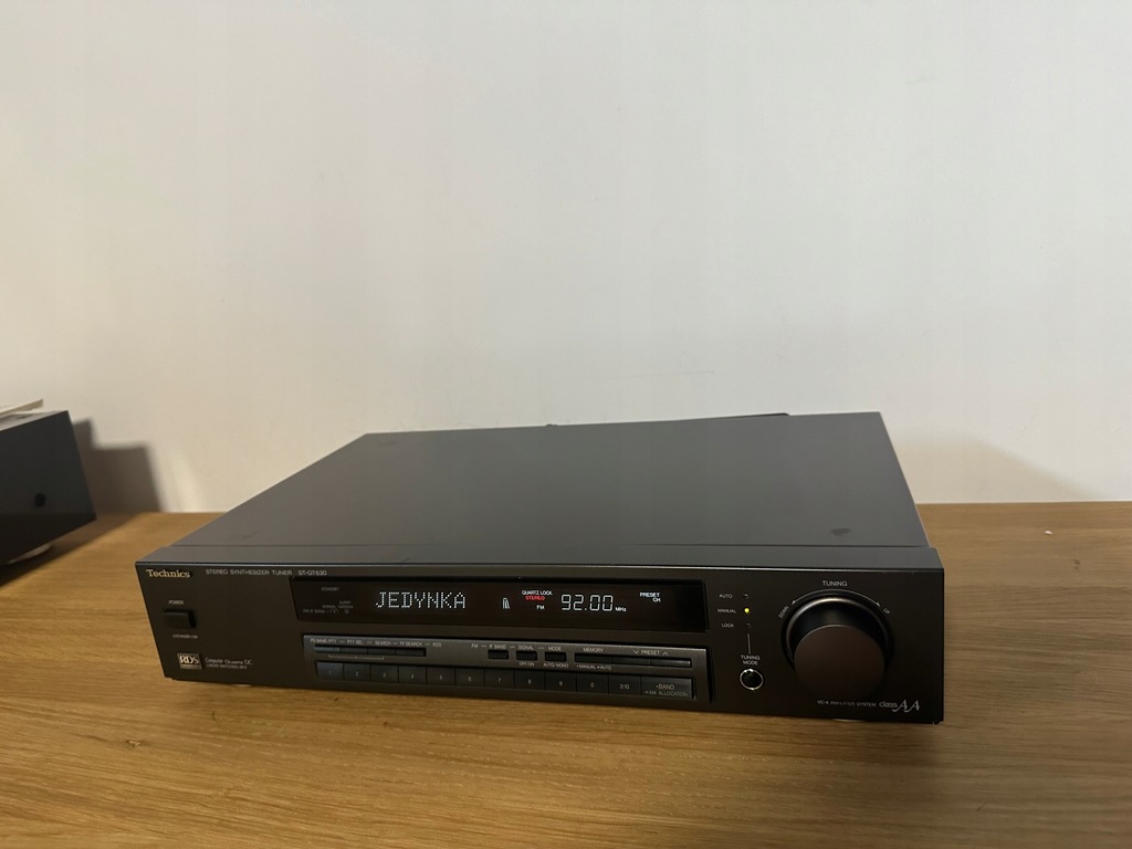 TECHNICS ST-GT630 RDS TUNER RADIOWY RADIO TOPOWY MODEL PIĘKNY WYŚWIETLACZ !