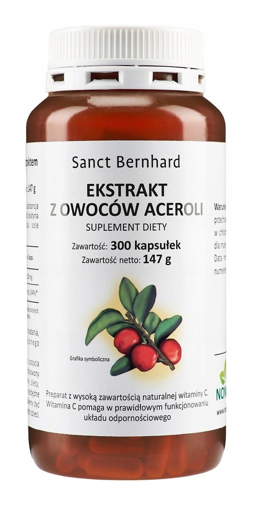 SANCT BERNHARD Acerola ekstrakt 300 kaps.