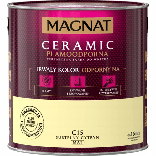 Farba Magnat Ceramic C15 Suptelny cytryn 2,5L