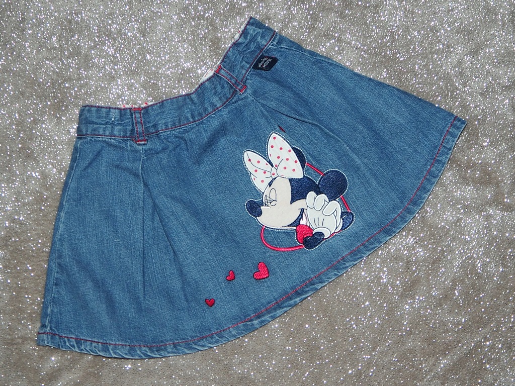 Spódniczka 18 24 spódnica jeans Disney Myszka 92