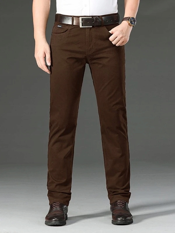 SHEIN BRĄZOWE PROSTE JEANSY CASUAL 36 679