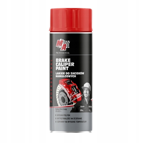 LAKIER DO ZACISKÓW HAM. CZERWONY 400ML / BRAKE CALIPER SPRAY RED / MOJE AUT