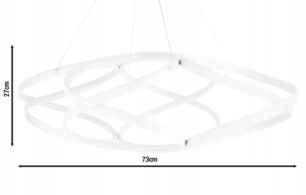 Купить Светодиодная ленточная люстра, подвесной светильник MODERN 107W 73CM: отзывы, фото, характеристики в интерне-магазине Aredi.ru