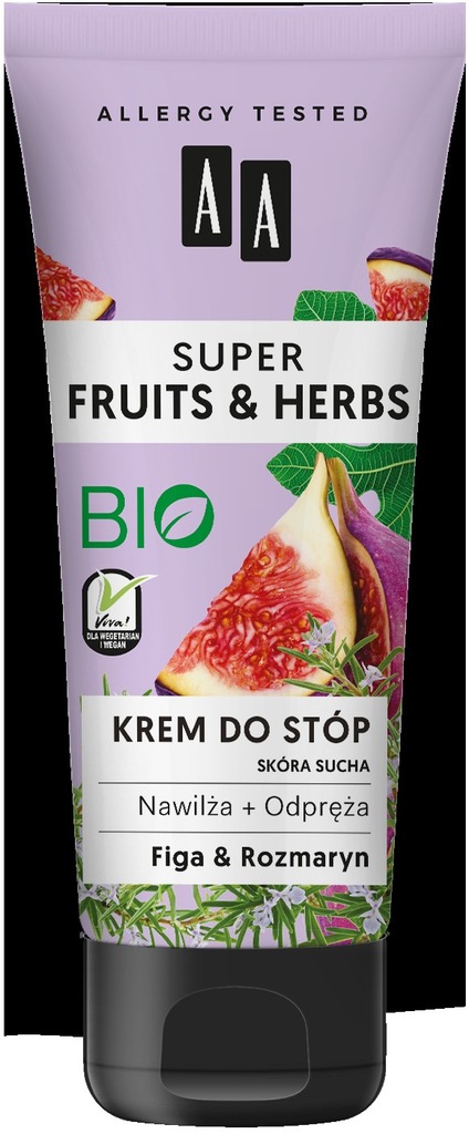AA Super Fruits & Herbs Krem do stóp nawilżają