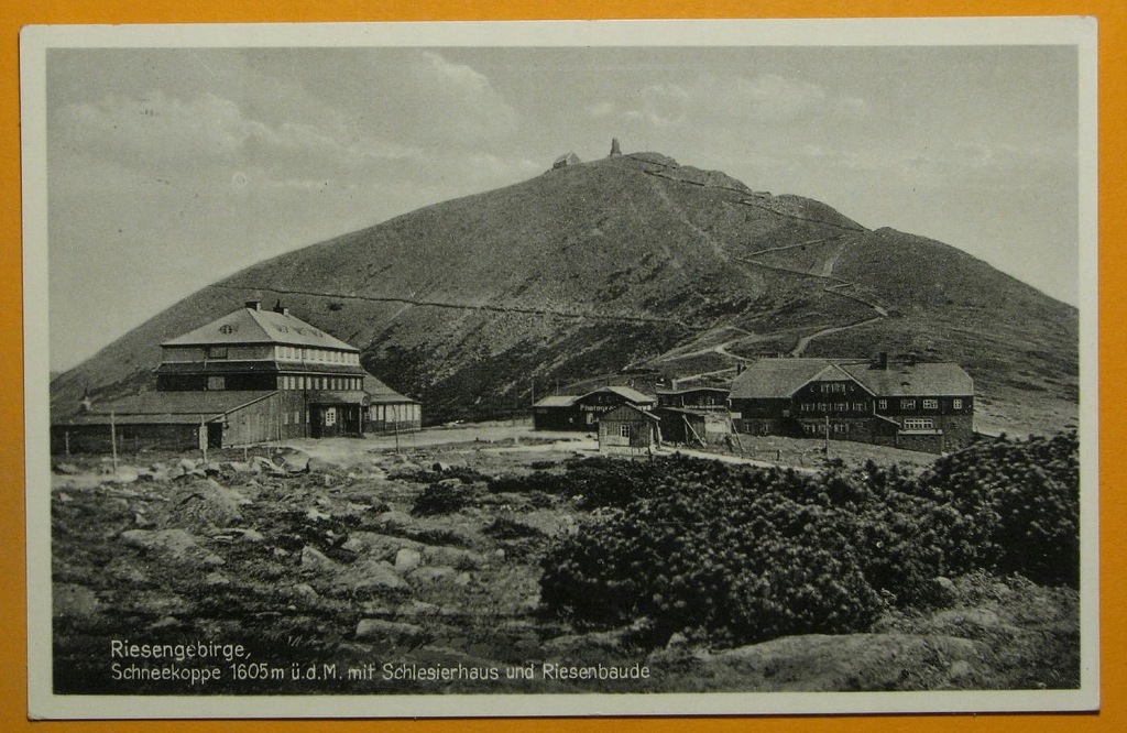 191858, Karkonosze, Śnieżka, Dom Śląski, obieg 1937