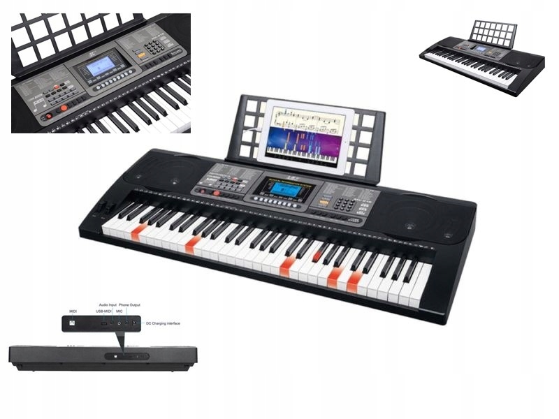 Keyboard Organy Do Nauki Gry Dla Dzieci 61 Klawisz 9681010391 Oficjalne Archiwum Allegro