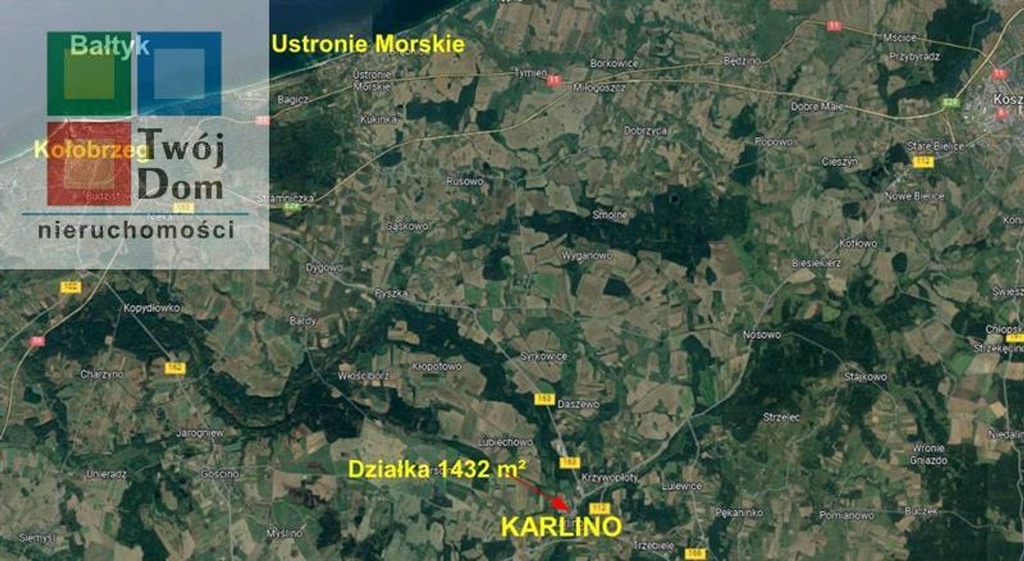 Działka, Karlino, Karlino (gm.), 1432 m²