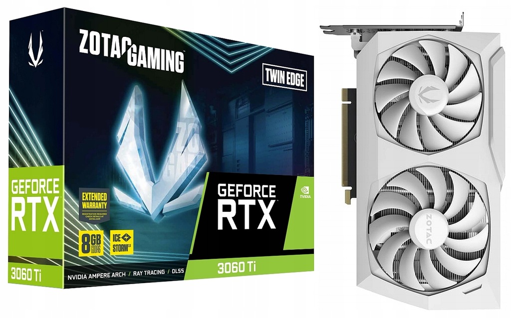 SUPER STAN - ZOTAC GeForce RTX 3060Ti AMP OC 8GB LHR GWARANCJA BOX