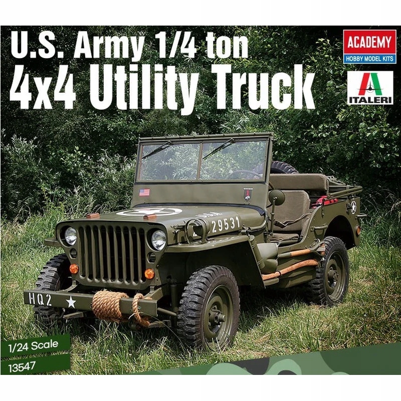 Model plastikowy U.S. Army 1/4 ton 4x4 Utility