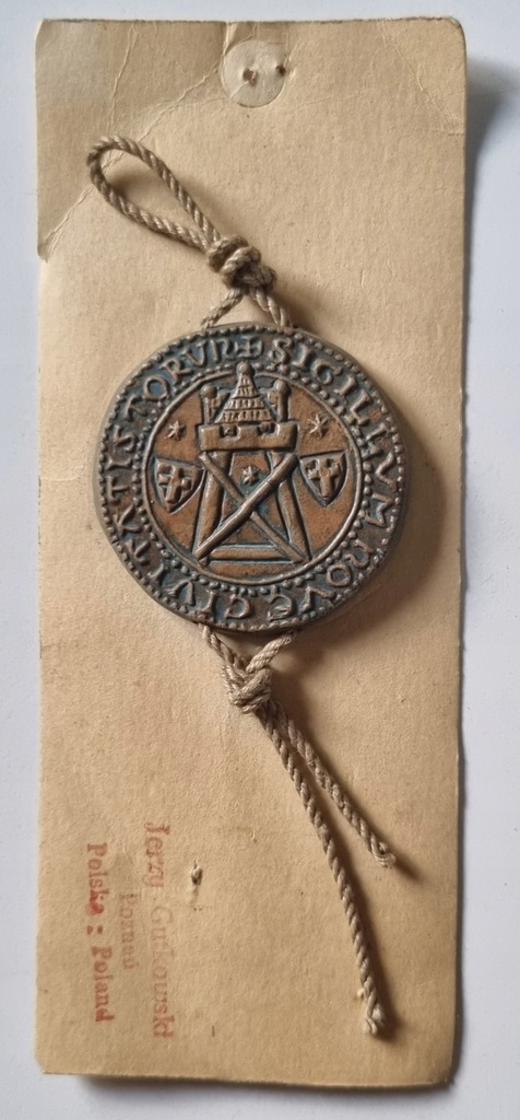 MEDAL CIVITATIS TORUN SIGILLUM NOVE CEPELIA