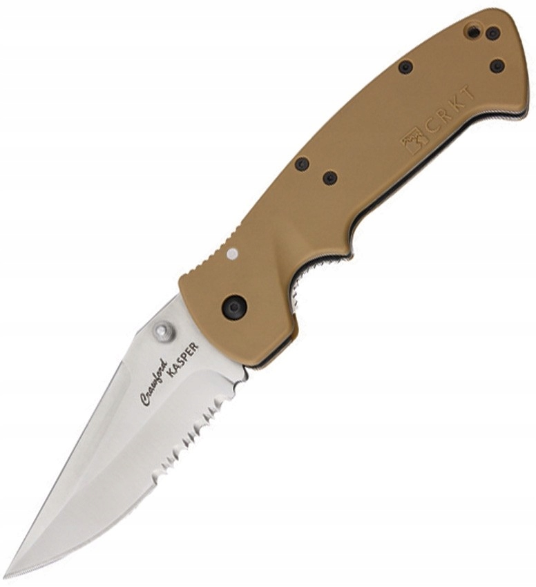 Nóż CRKT Crawford Kasper 6783D Coyote Serrated