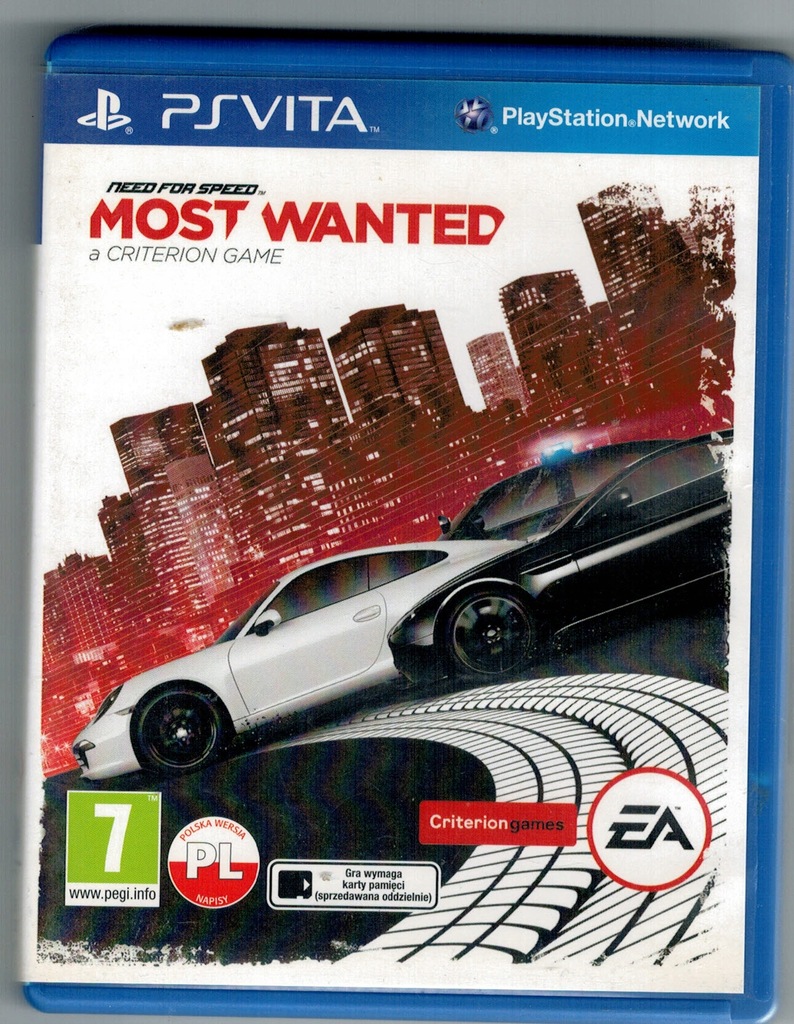 GRA SONY PS VITA Need for Speed MOST WANTED
