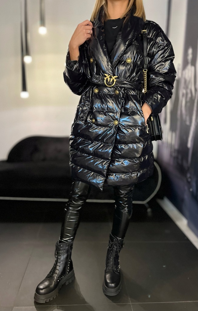 PINKO KURTKA 'IZAR' 1G18CX Z00N Z99 M PŁASZCZ