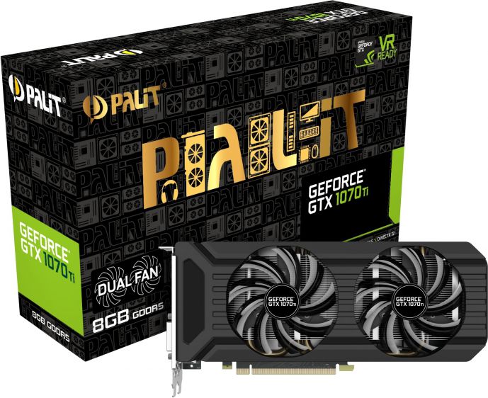 Купить Palit GeForce GTX 1070Ti Dual 8 ГБ. Гв.: отзывы, фото, характеристики в интерне-магазине Aredi.ru