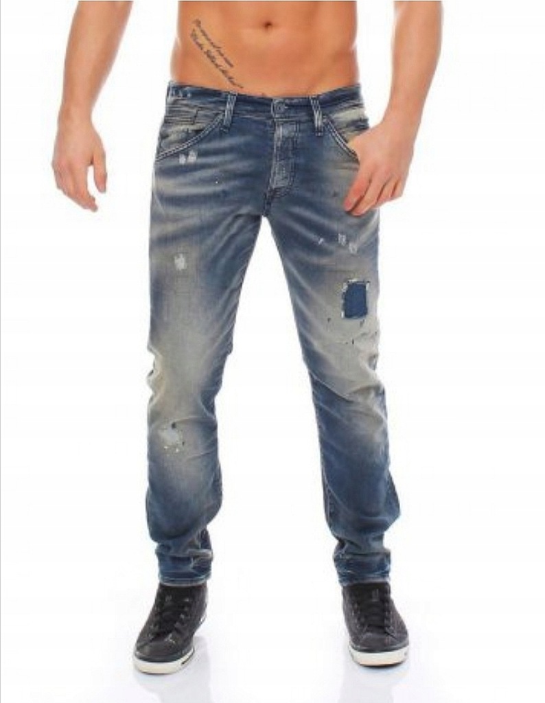 Spodnie jeansowe Jack&Jones 30/30 przetarcia